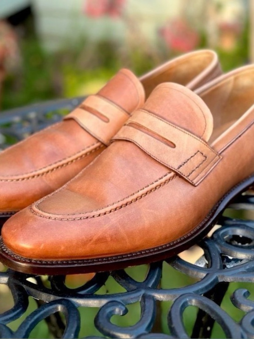 Bally Tan Leather Penny Loafers - Like New Condition! Beautiful!